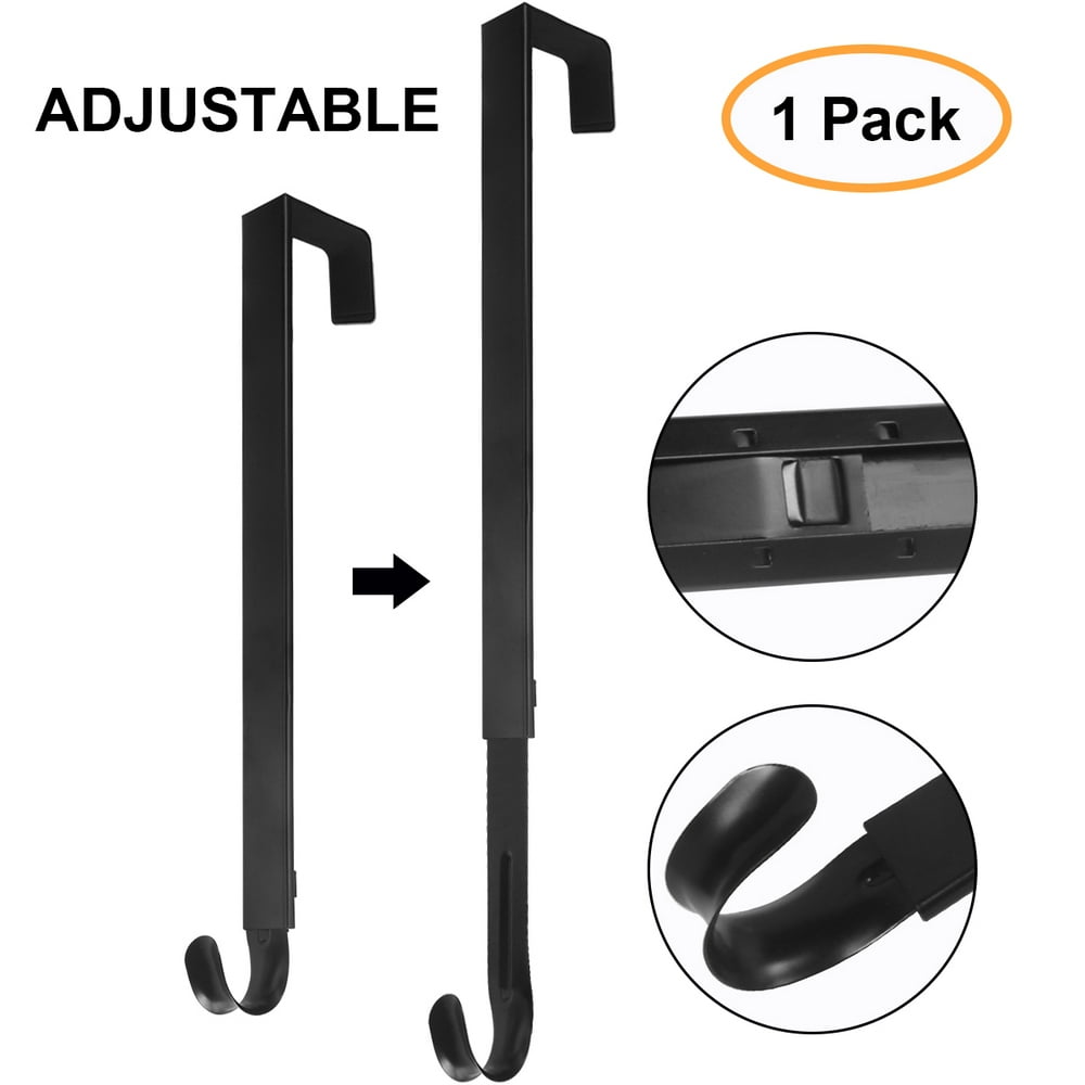 Adjustable Wreath Hanger Metal Wreath Holder Door Hook for Xmas Easter Spring Wreath Front