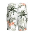 thumbnail image 4 of Rocae Vintage Palm Trees for Men's Soft Sleep Pajama Shorts, Waistband and Pockets, 4 of 9