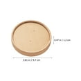 thumbnail image 7 of Soimiss Kraft Round Lids Khaki Color for Soup Containers Easy to Use 40Pcs, 7 of 7