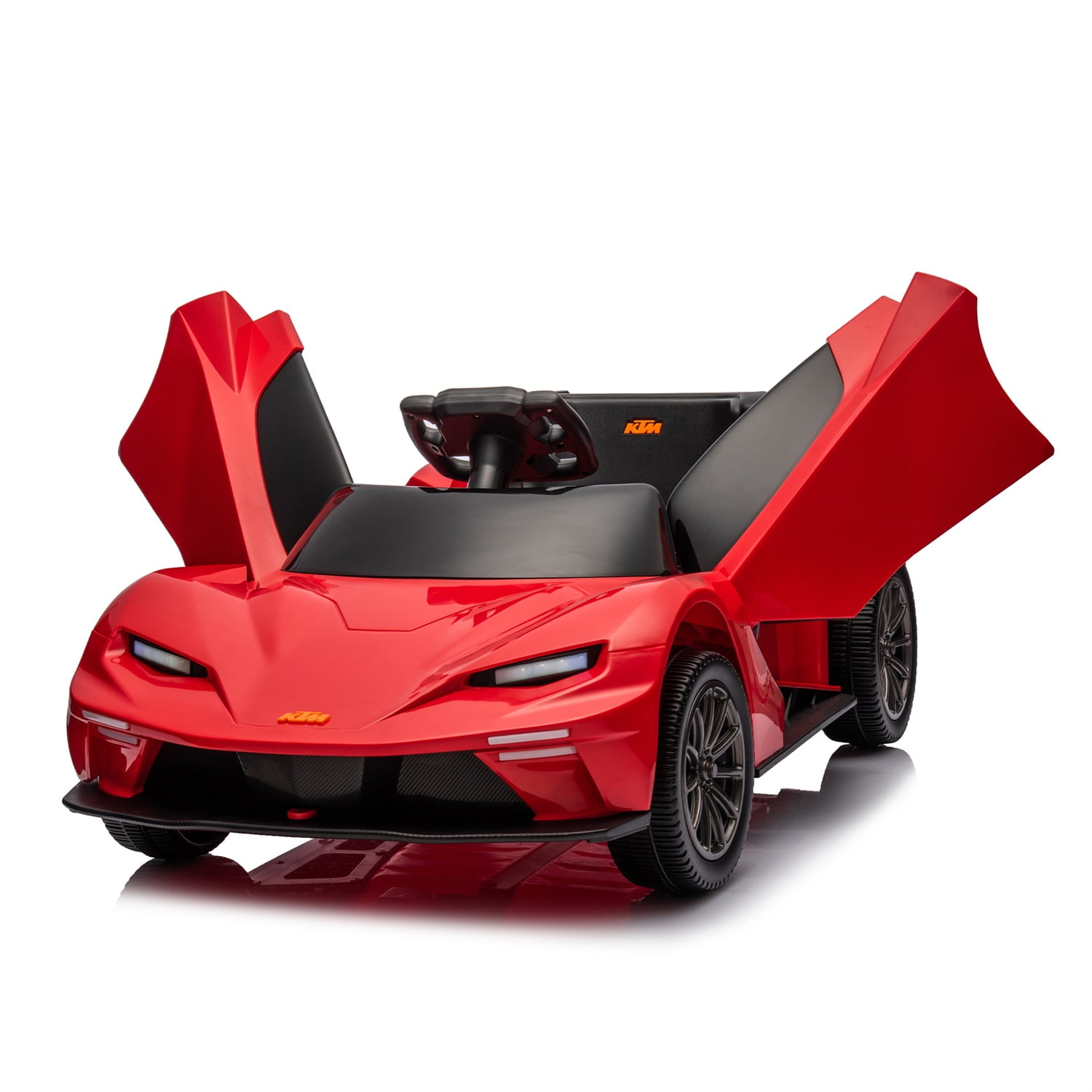 CIPACHO Licensed Ktm x Bow Gtx Electric Car for Kids, 12V Powered Ride Ons Kids Car with Remote Control, Bluetooth, MP3, Red
