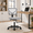 Gray, variant on Kelno Small Desk Chair with Wheels Adjustable Computer Desk Chair with Lumbar Support Mesh Ergonomic Low-Back Office Chair, Pink