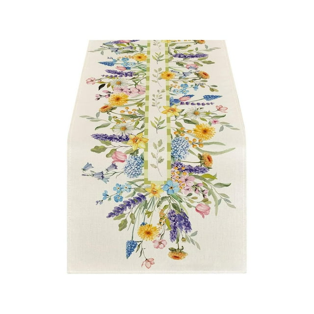 Under 10 Table Cloth Easter Table Flag Holiday Bunny Egg Little Printed Vintage Easter Decor Tablecloth Easter Home Decorations