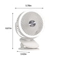 thumbnail image 3 of Dopebox Silent Table Fan Travel Fan, Handfan Portable Fan, Usb Rechargeable Fan, Battery Powered Portable Fan, Indoor or Outdoor (White), 3 of 6