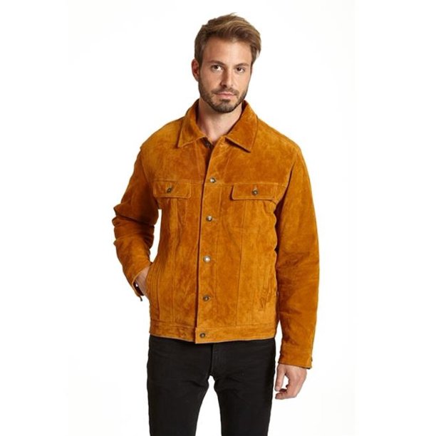 suede collar jacket