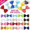 thumbnail image 3 of AAOMASSR 20Pcs Baby Girls Fully Lined Boutique Solid Color Ribbon Mini Hair Bows Clips for Teens Infants Kids Toddlers Newborn Children, 3 of 6