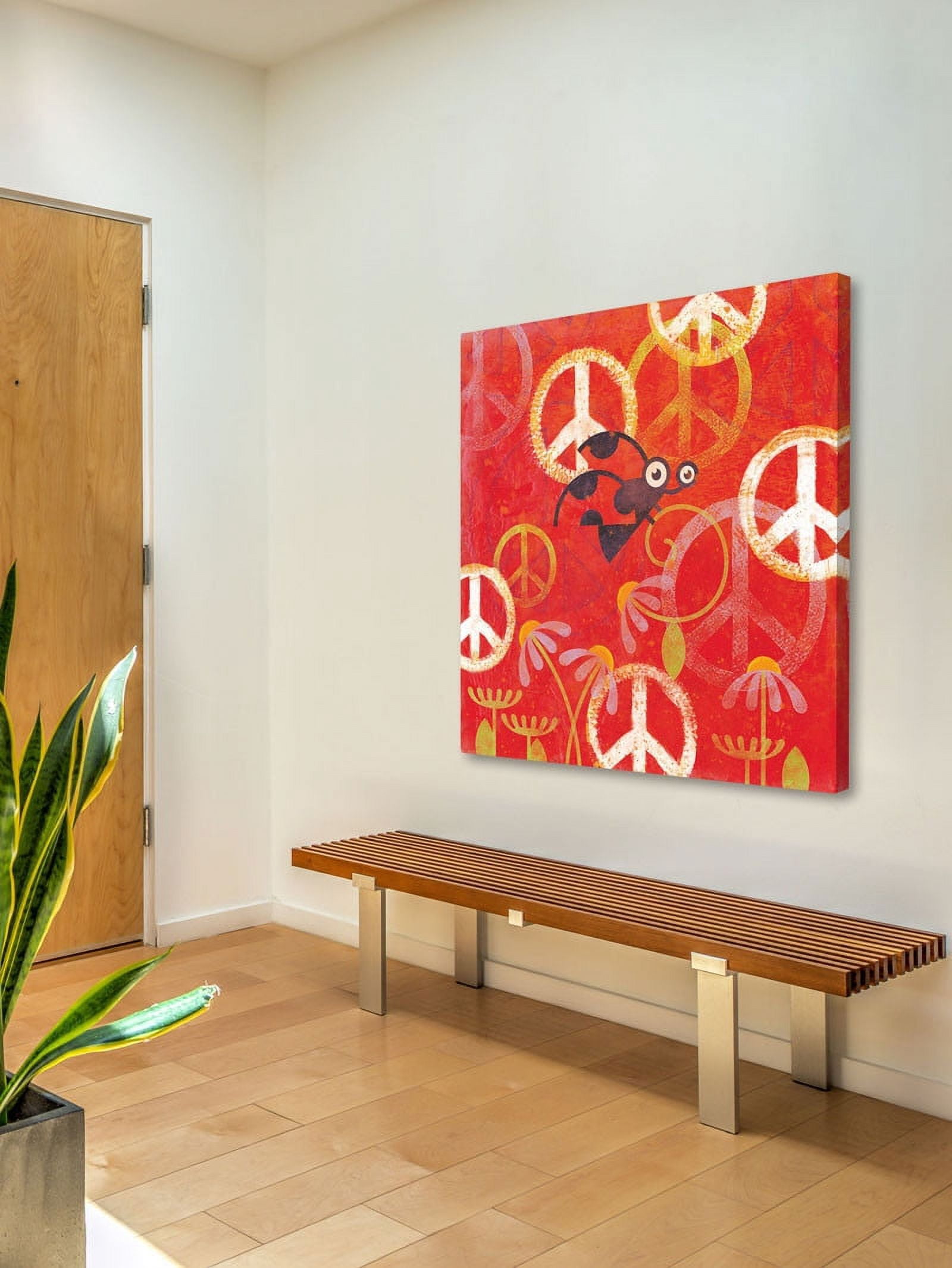 Marmont Hill "Peace Sign Ladybugs II" Painting Print on Canvas