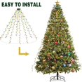 thumbnail image 2 of EIMELI Christmas Tree Lights with Ring   Christmas String Lights 6.6FT 8 Strands 280 LED with 8 Lighting Modes  Outdoor Indoor Fairy String Lights for 6/7/8ft Xmas Tree Decorations  Multi, 2 of 9