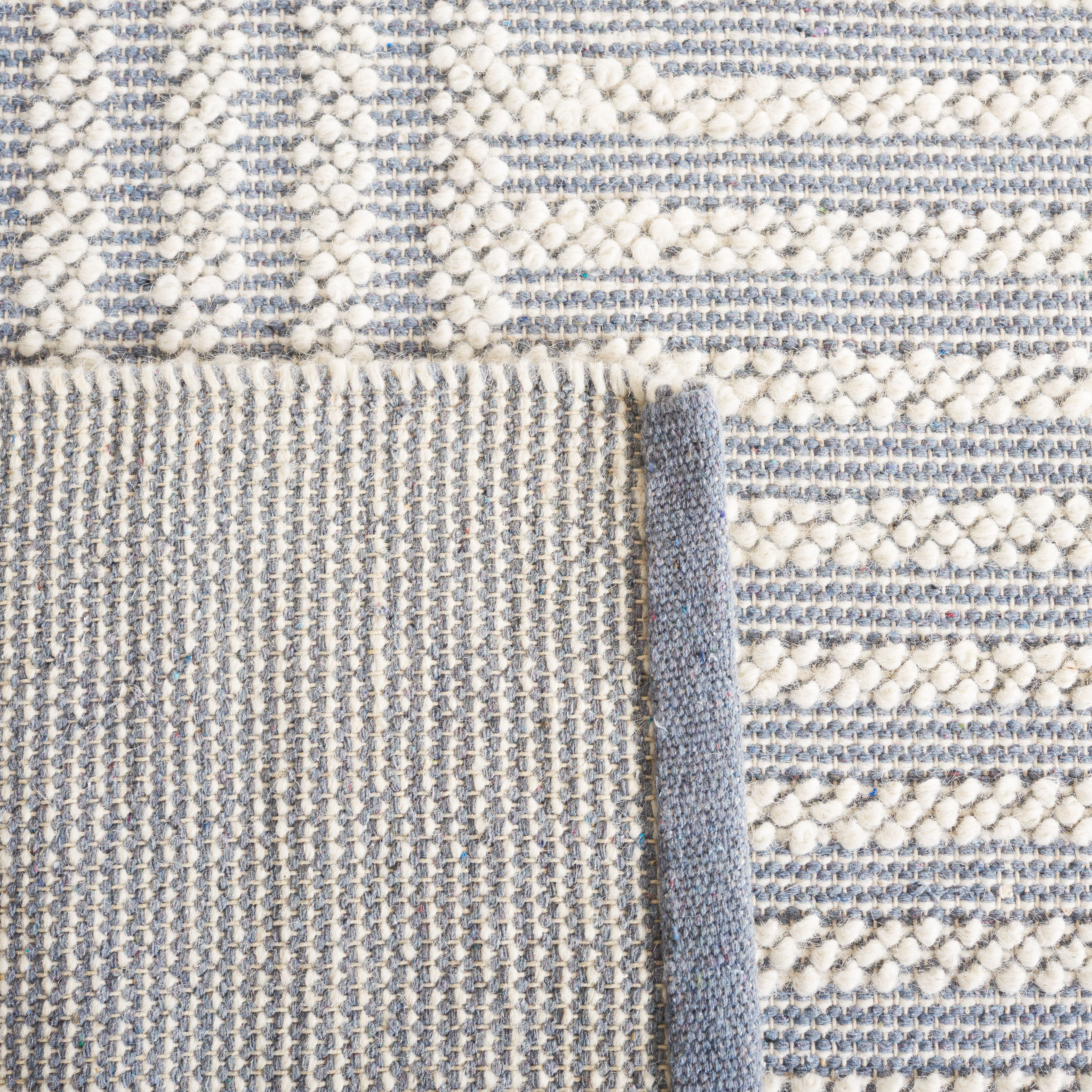 SAFAVIEH Natura Wayra Striped Area Rug, Ivory/Grey, 3' x 5'