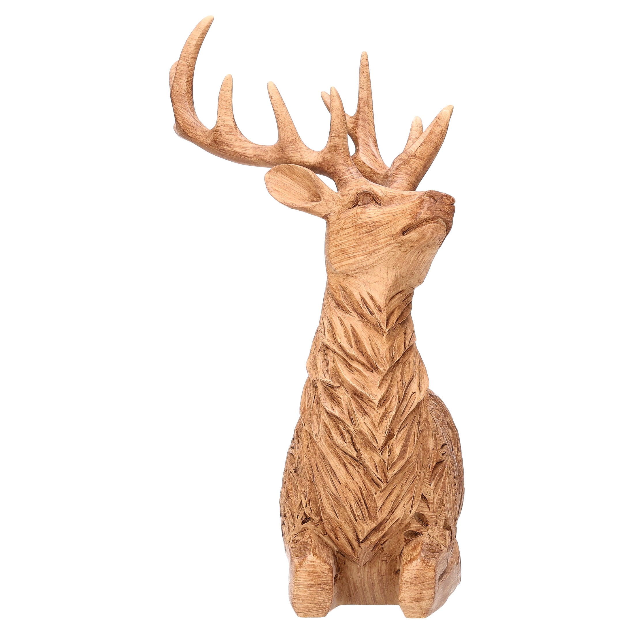 Resin Sitting Deer Christmas Decoration, Brown, 9", by Holiday Time