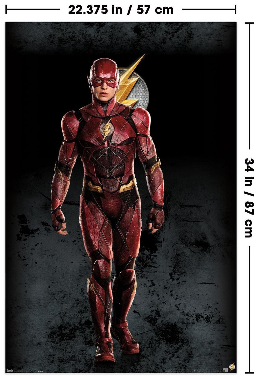 DC Comics Movie Justice League - The Flash Wall Poster, 22.375" x 34"