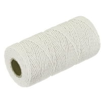 Cotton Rope Twisted Braided Rope Cord, Cream 100M/109 Yard 2mm Dia for Wall Hanging, Plant Hanger