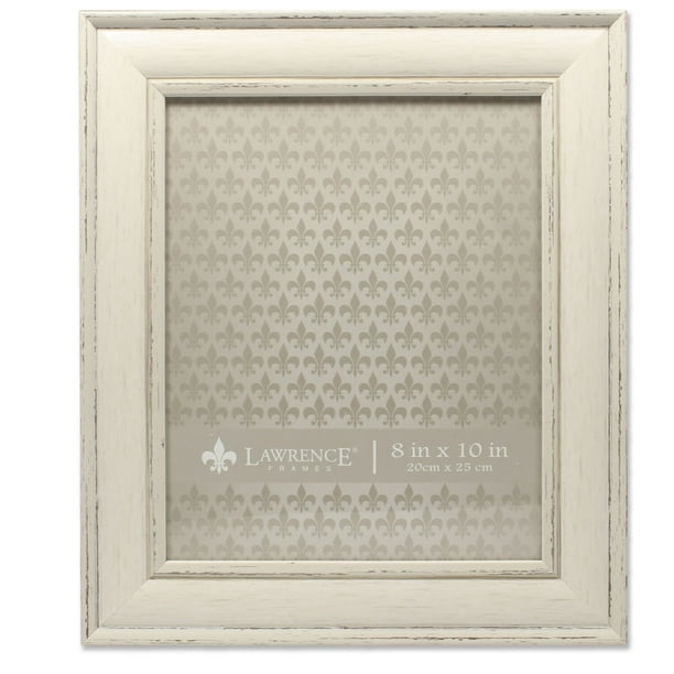 Lawrence Frames 8x10 Weathered Ivory Picture Frame Domed Top