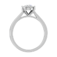 thumbnail image 5 of 1/5 Carat Prong Set Diamond Engagement Ring in 14K White Gold (Ring Size 10.75), 5 of 7