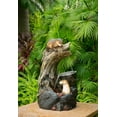 thumbnail image 6 of 16.9x15x31.3" Decorative Brown Otter Design with Light and Pump for Indoor and Outdoor Use, 6 of 7