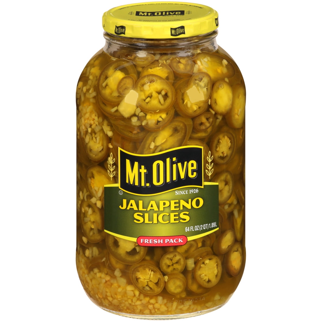 Mt Olive Jalapeno Slices, 64 fl oz Jar