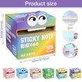 thumbnail image 3 of Rainbow Transparent Roll Sticky Notes 105 Sheets Pearlescent Pull-Out for Planner Decor Journaling,1PC,Pink, 3 of 9