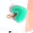 thumbnail image 2 of Coofit Key Chain Fashion Heart Shape Pom Pom Handbag Pendant Purse Charm Phone Charm, 2 of 6