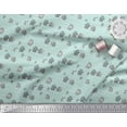 thumbnail image 2 of Soimoi Green Cotton Voile Fabric Its Always Coffee Time Text Fabric Prints By Yard 42 Inch Wide, 2 of 3