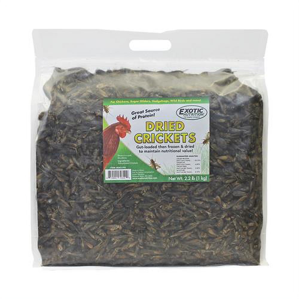 Exotic Nutrition Dried Crickets 2.2 lb.