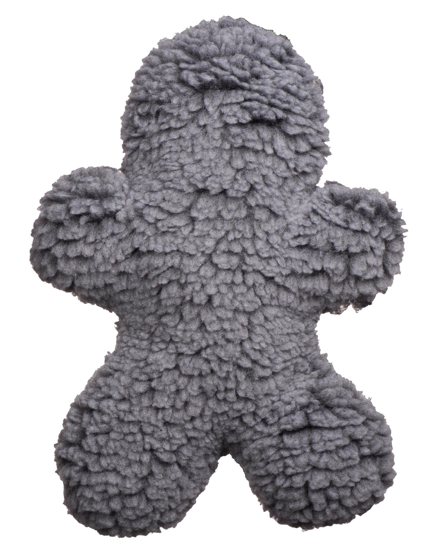 HuggleHounds Dog Toy HuggleFleece Man, Grey, SuperSize