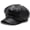 Black, variant on Minzimin Women's PU Leather Plain 8 Panel Octagonal Hat British Style Artist Painter Newsboy Cap