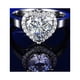 thumbnail image 4 of Anillos para mujer, regalos para mujer, moda princesa corazón diamante circón compromiso damas compromiso boda joyería regalo un anillos, 4 of 5