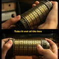 thumbnail image 2 of Cryptex Da Vinci Code Mini Cryptex Lock Puzzle Cajas con compartimentos ocultos Aniversario Día de San Valentín Aniversario romántico Regalos para ella Regalos para novia Caja para hombres JAMW Sencillez, 2 of 5