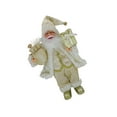 thumbnail image 1 of Muñeco de nieve de Papá Noel Matsuzay adorno decoración interior escritorio estatua 17x30cm beige dorado, 1 of 6