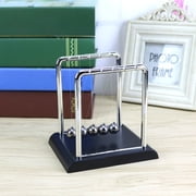 Limei Newtons Cradle Pendulum, Perpetual Motion Desk Toy, Swinging Kinetic Balls for Office Decor (5.3 x 4.5 x 5.5 in)