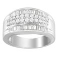 thumbnail image 2 of 14K White Gold 1 CTTW Round and Baguette-cut Diamond Ring (G-H, I1-I2), 2 of 5