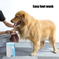 thumbnail image 4 of Reduced Price,Automatic Dog Paw Cleaner, Removable Lid Paw Wash, Motorized Foot Cleanser, Stainless Steel Handle, For Grooming, Sensitive Paws, Easy Cleaning, Pet Hygiene Tool | Plastic, Blue, 4 of 7