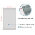 thumbnail image 2 of PiccoCasa French Thermal Insulated Blackout Curtain, Gray W25" x L40", 2 of 7