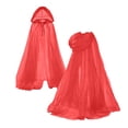 thumbnail image 6 of HCBY Women's Hooded Tie-Front Sheer Mesh Cape, Lightweight Sheer Cape for Halloween Party Dress-up, Versatile Cape for Fall Festival Events and Daily Streetwear, 6 of 6