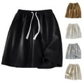 thumbnail image 4 of Chiccall Mens Shorts 2025 Plus Size Summer Beach Shorts Casual Loose Fit Drawstring Elastic Waist Shorts, 4 of 4