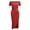 Red, variant on Womens Dresses Wedding Guest Dresses for Women Women Off Shoulder High Slit Tight Casual Solid Sexy Short Sleeve Dress Black L, Summer Dresses for Women 2022