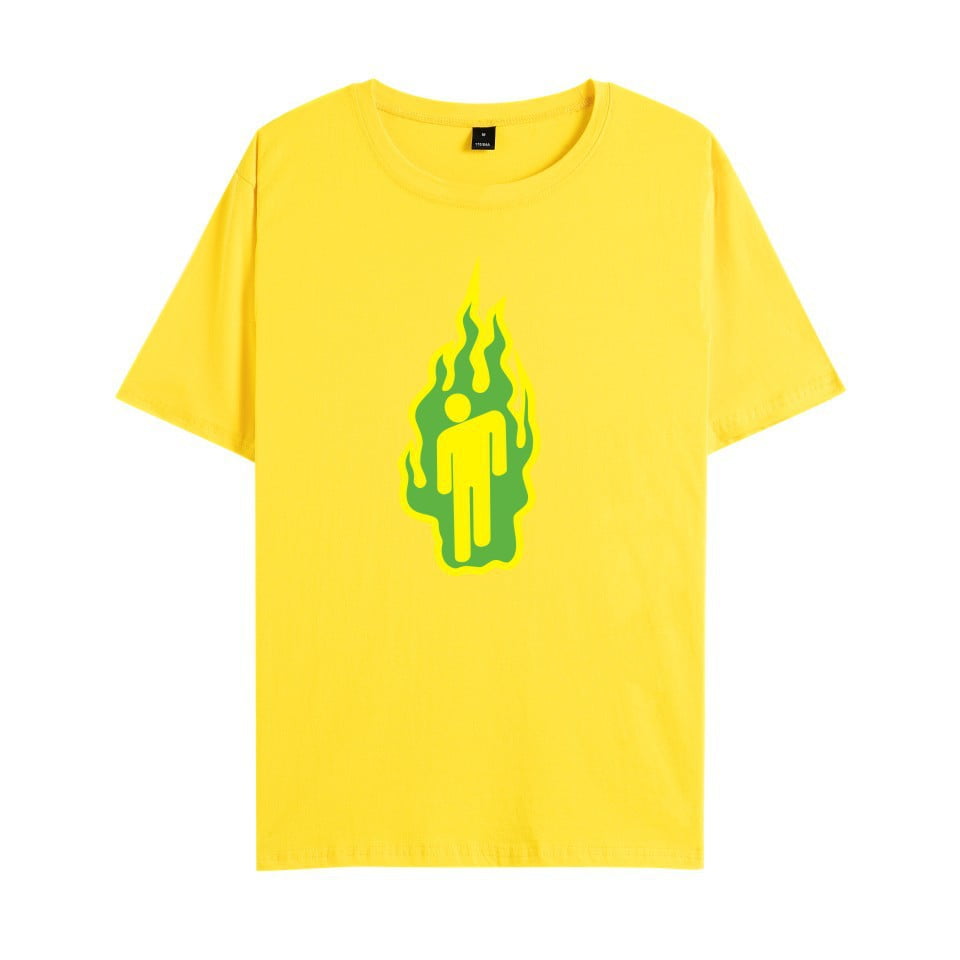 Cotton T-Shirt Billie Eilish Trendy Pullover Short Sleeve Men And