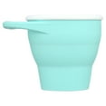 thumbnail image 3 of Munchkin® C’est Silicone!™ Collapsible Toddler Snack Catcher® Cup with Lid, Mint, Unisex, 3 of 7