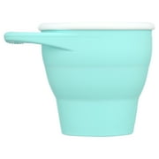Munchkin® C’est Silicone!™ Collapsible Toddler Snack Catcher® Cup with Lid, Mint, Unisex