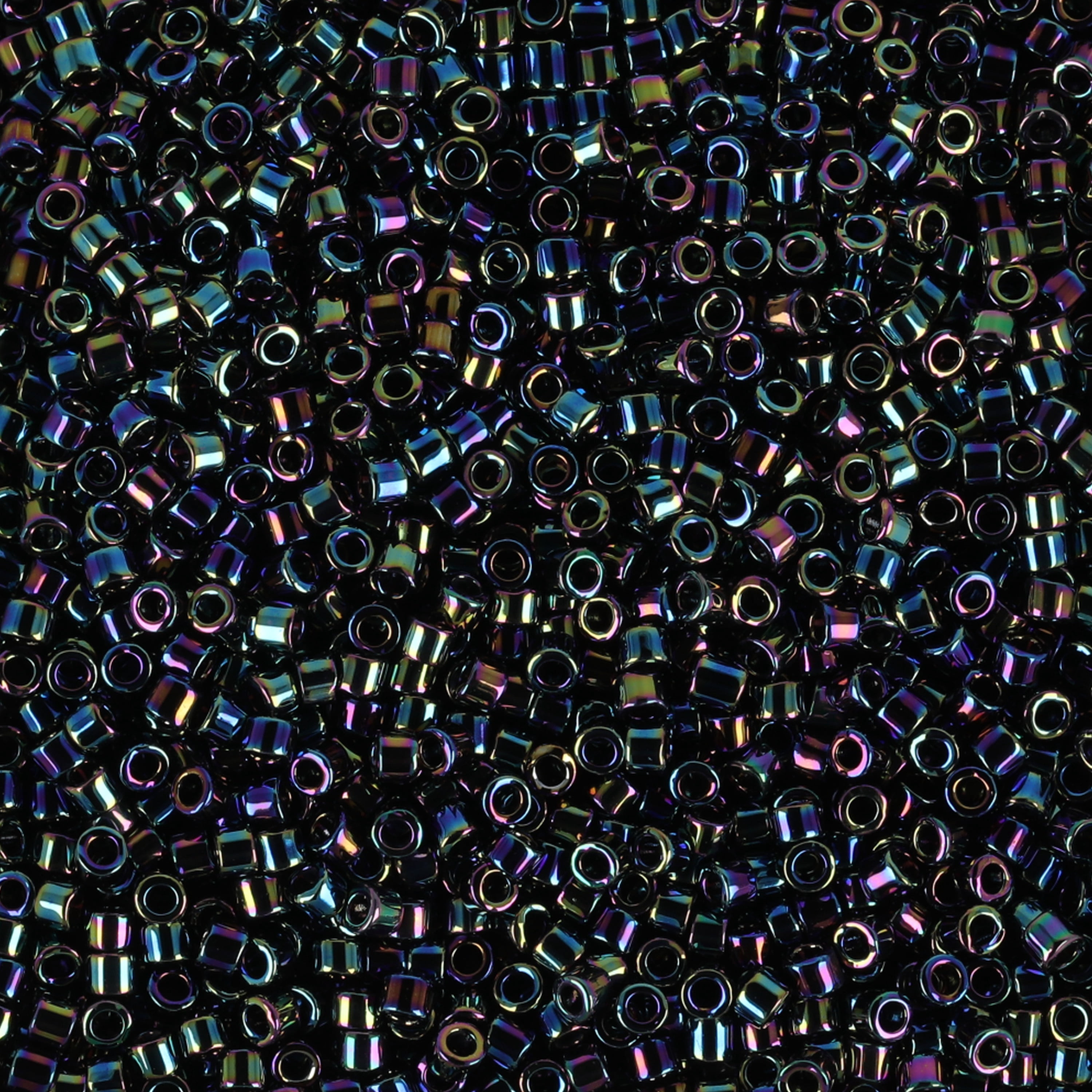 Miyuki Delica Seed Beads – Size 11/0 (1.6 mm), DB0005, Medium Blue Iris, 7.2 g, Approx. 1440 Beads