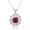 Style Two, variant on 14K Gold over S925 Vintage Ruby Pendant, Oval Timeless Elegance, Statement Necklace for Her, Cherished Keepsake for Fashionable Souls