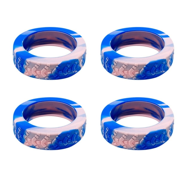 Cubierta de rodillo de silicona K Dopamina Color Azul + Rosa 4-pack OPP