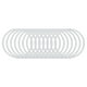 thumbnail image 1 of Anillos de cortina de ducha Uxcell de 14 piezas, ganchos de cortina de ducha redondos de 2 pulgadas para varillas de cortina, blancos, 1 of 5