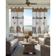 thumbnail image 2 of Vintage Gingerbread Blackout Curtains for Bedroom/Living Room, Thermal Insulated Kitchen Curtains, Stars House Retro Art Grommet Darkening Window Treatment Drapes 42"x84"x2, 2 of 8