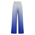thumbnail image 4 of Efsteb Womens Pants Elastic Waist Drawstring Baggy Pants Sweatpants Gradient Color Wide leg Pants Loose Comfortable Pants for Women Casual Trousers Pants for Women Trousers Blue XXL, 4 of 5