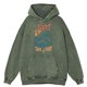 thumbnail image 3 of Sudaderas casuales con capucha para hombre, estilo retro desgastado, lavado Surf Up Take It Easy, moda de otoño, 100 % algodón, ropa holgada, 3 of 5