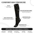 thumbnail image 2 of Pofeuu Golden Spider Web Print Compression Socks for Women & Men Circulation - Best Support for Nurses,Running,Athletic,Sports, 2 of 7