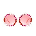 thumbnail image 2 of Kmbangi Kids Round Sunglasses, Bling Rhinestone Frame UV400 Protection Sunglasses for Girls Boys, 2 of 2