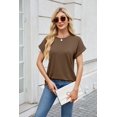 thumbnail image 2 of Women's T Shirt Short Sleeve Crewneck Casual Tops, 2 of 3