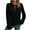 Black, variant on TKLPEHG Women'S Sweatshirts V Neck Sweatshirt Classic Solid Color Fashion Casual Comfy Long Sleeve Lightweight Loose Pullover (Black,L)