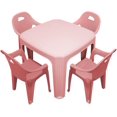 thumbnail image 3 of Mesa l con Sillas de Colores - para Dibujar o Comer - Escuela y Hogar (Rosa), 3 of 5